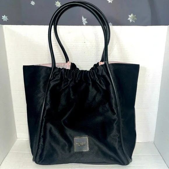 Lot 3 Victorias Secret Tote Bags Pink black red Shoulder Bag summer purse - Picture 4 of 10